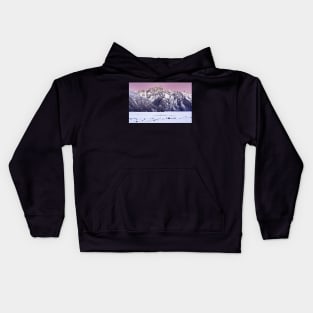 Mountain sunset Kids Hoodie